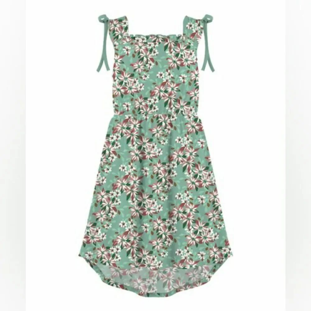 Trend Blossoms Sleeveless Hi-Low Midi Dress Kids sz 10